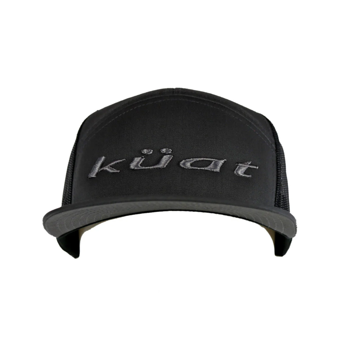 3D Embroidery Gray on Gray Trucker Hat - Image 2