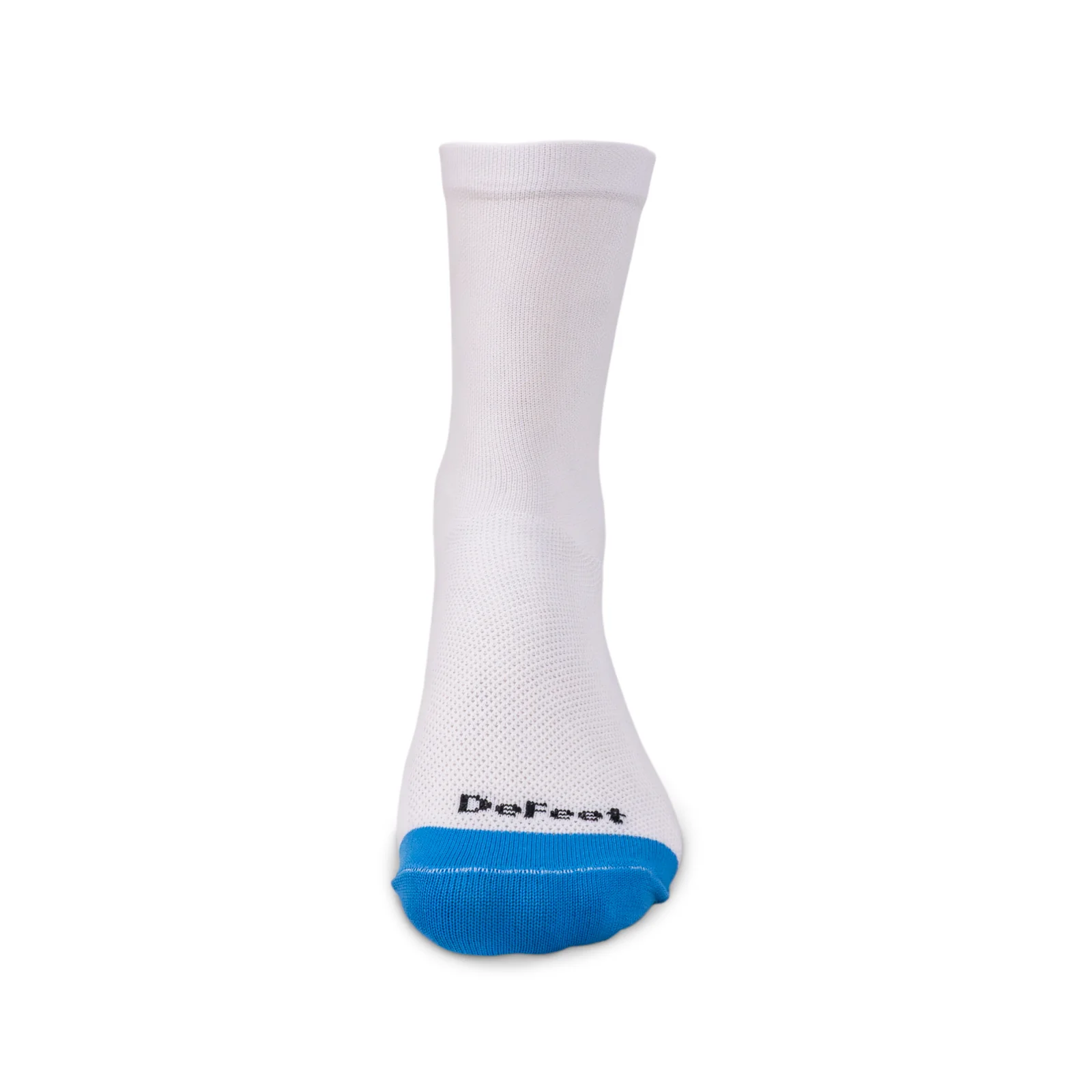 Defeet 6 inch Aireator White Sock with Retro Stripe Logo - Image 3