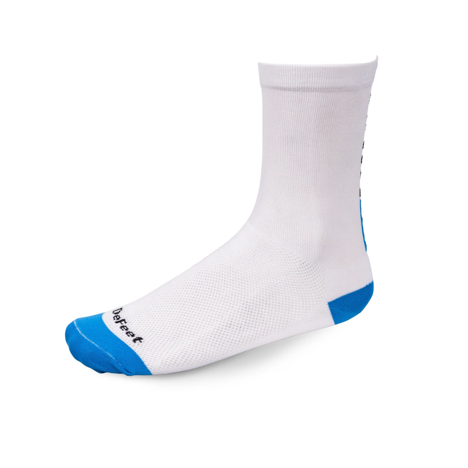 Defeet 6 inch Aireator White Sock with Retro Stripe Logo - Image 4